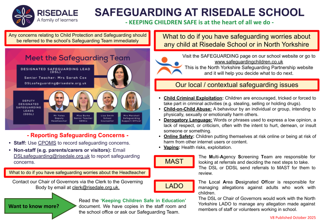 Safeguarding at Risedale School
